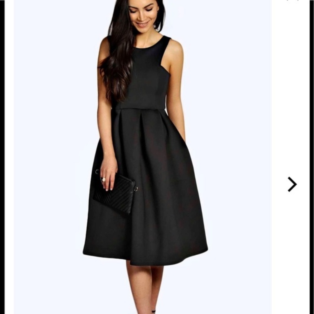 Black Formal Scuba Dress SZ 12